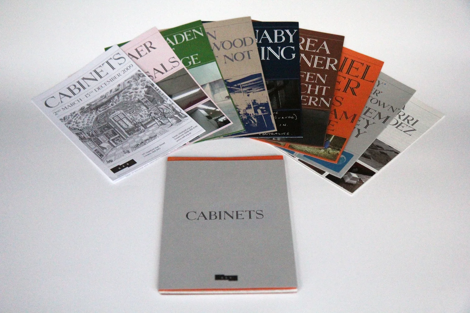 Cabinets - Printed matter - 9 pamphlets with outer cover - limited edition 150