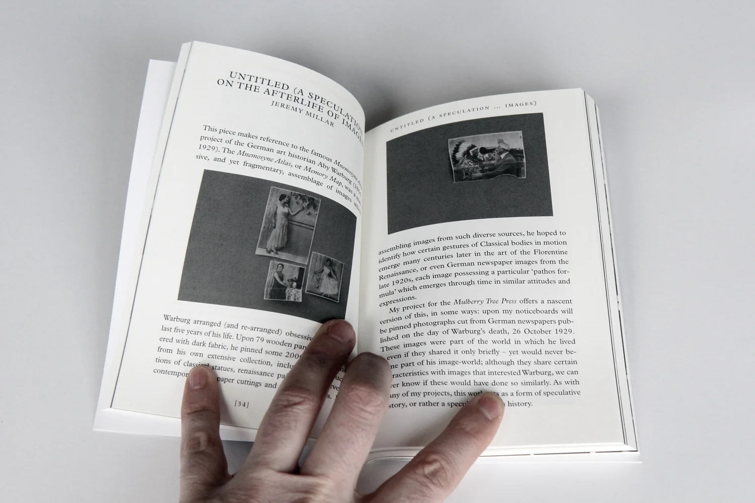 Mulberry Tree Press - printed matter - sample page