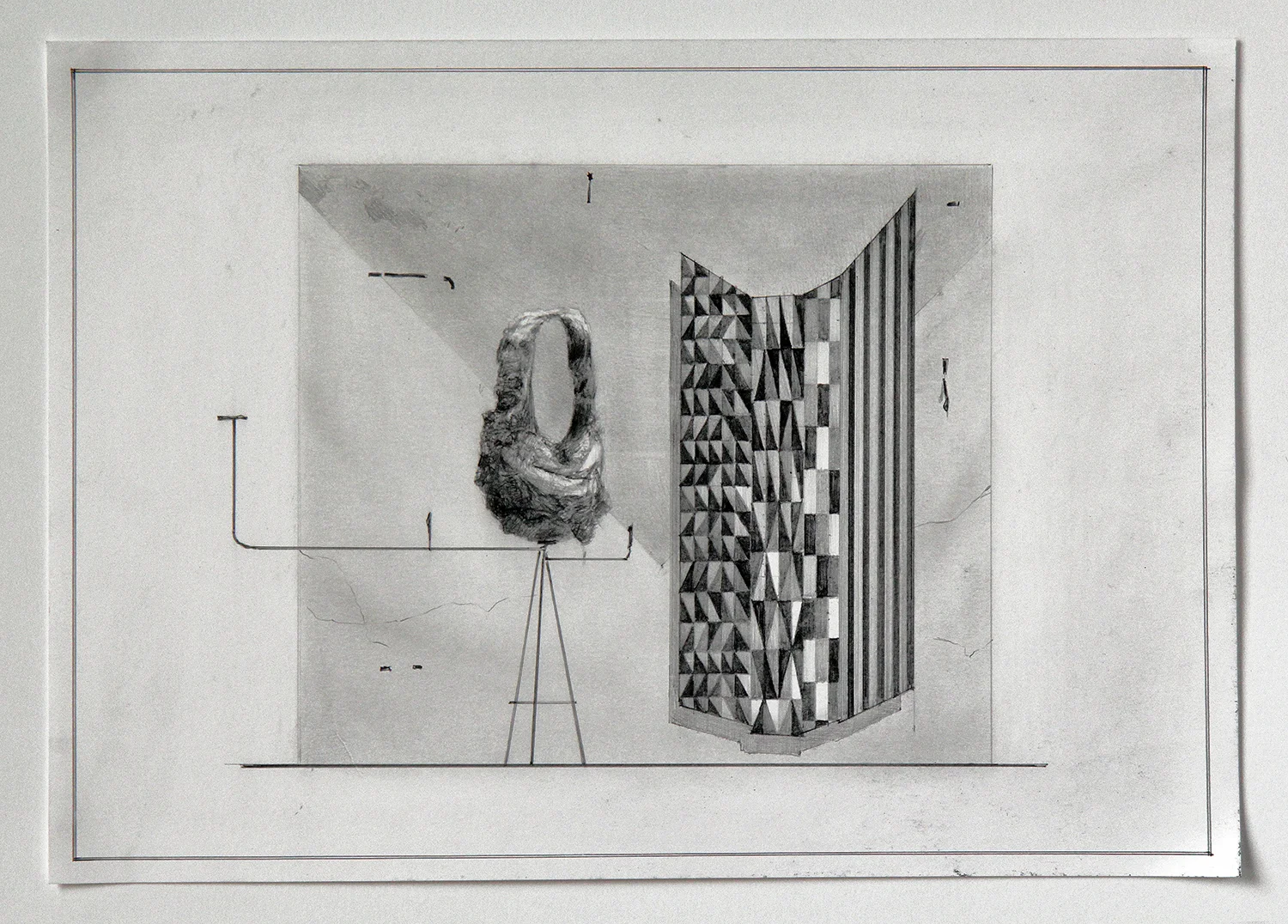  Monument 65 Pencil on paper • 30cm x 25cm • 2013
