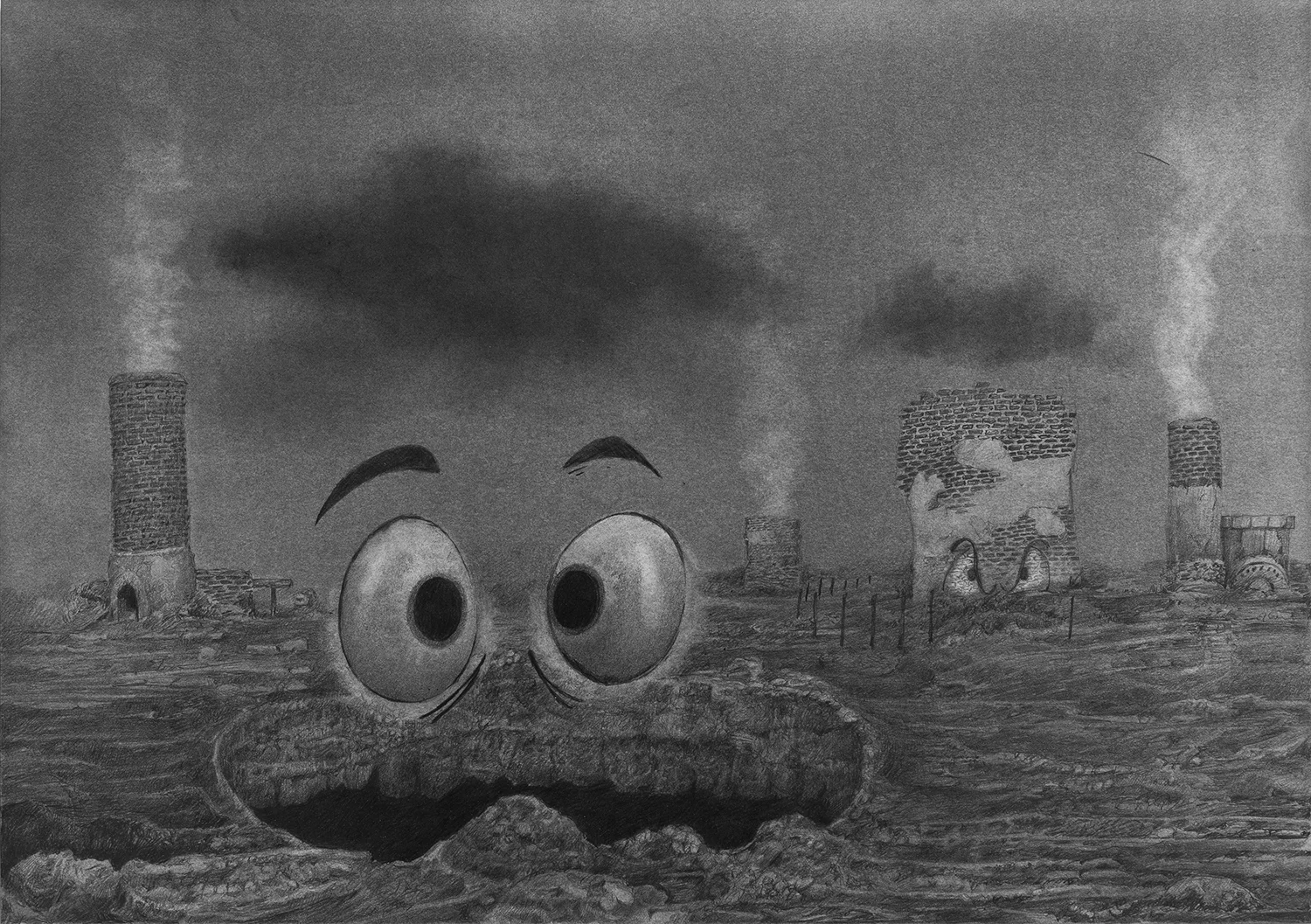 ARMBANDS . pencil, graphite powder on paper . 297 x 420 mm