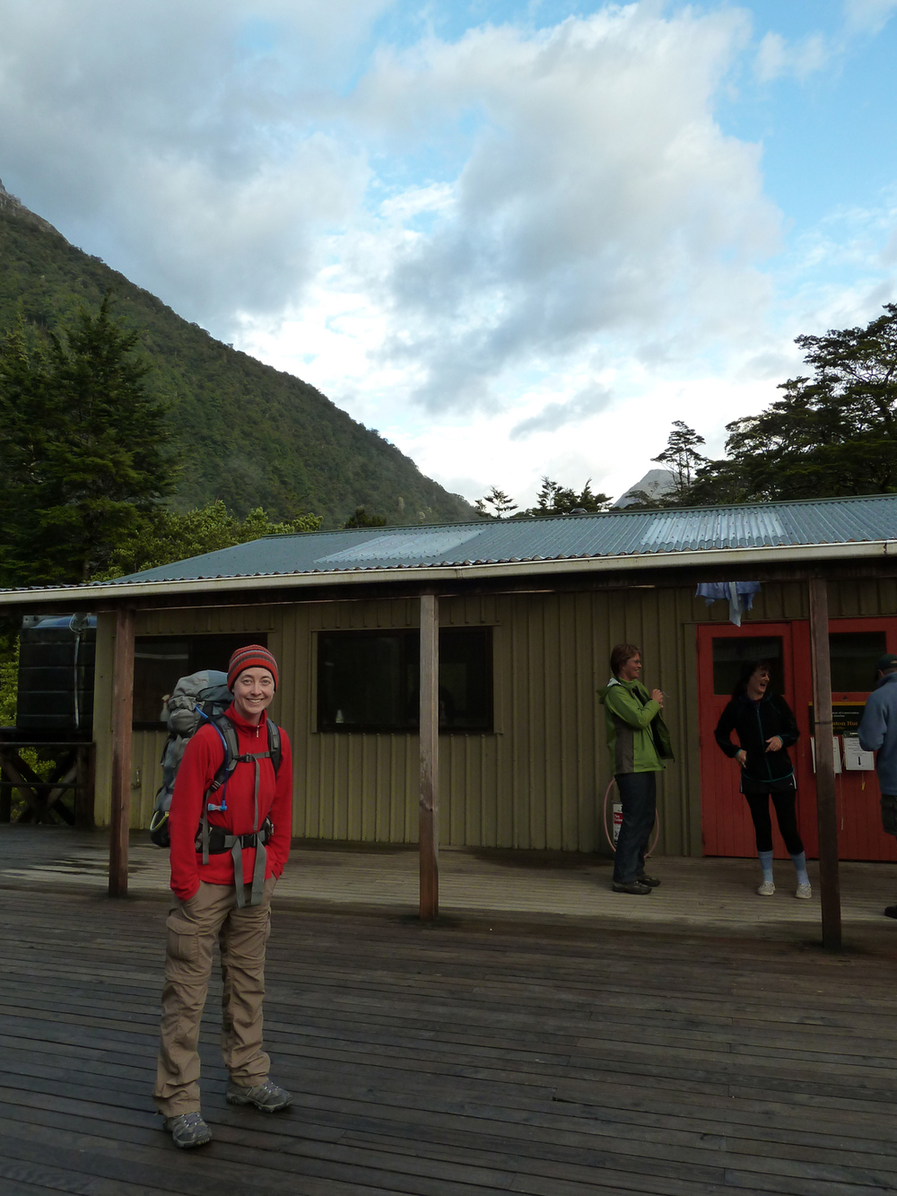 Departing Clinton Hut