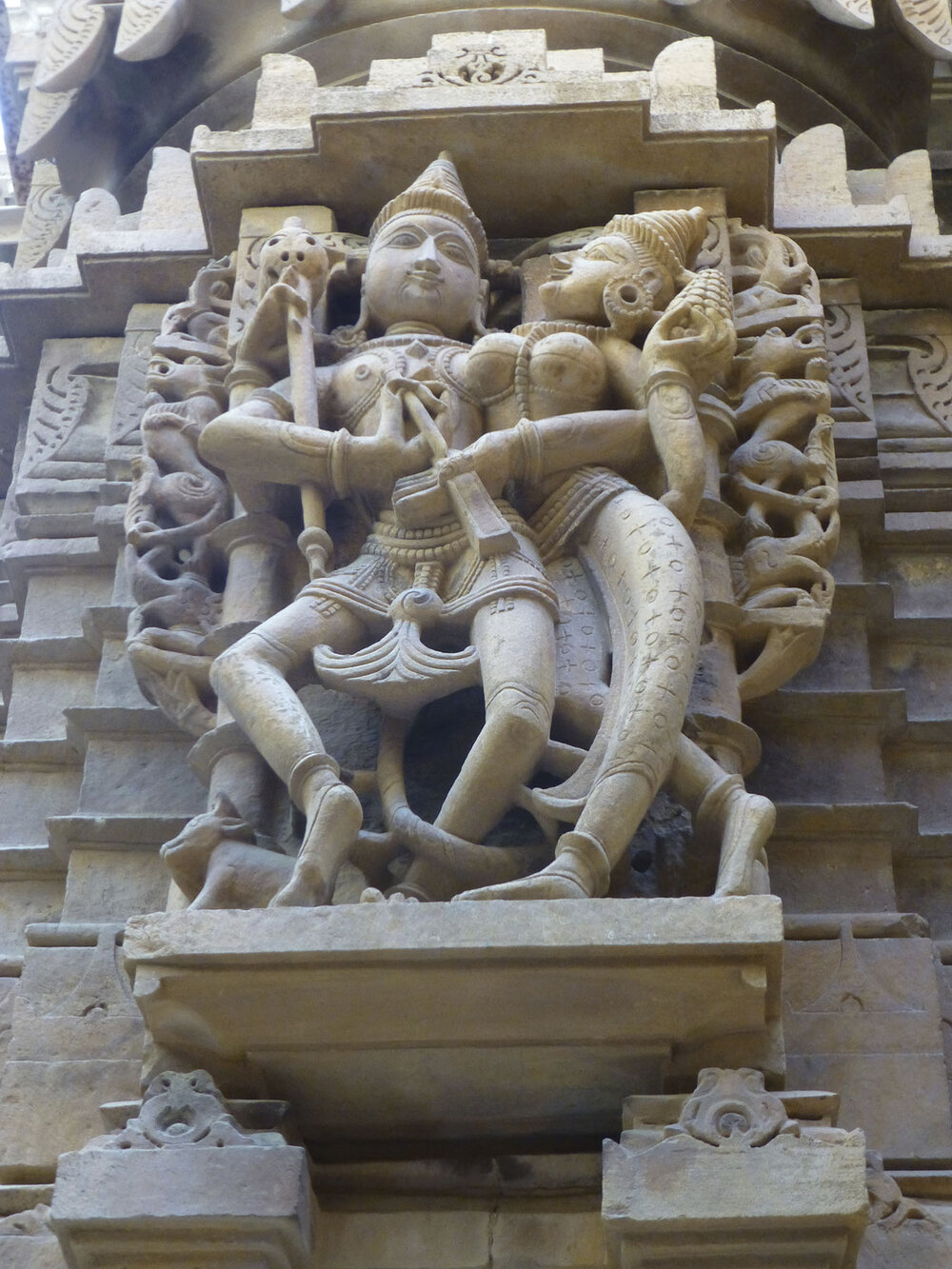 Gandharva with an Apsara