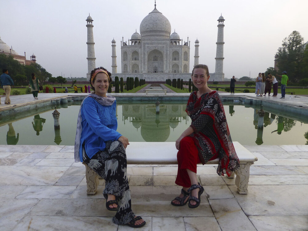 Posing With The Taj