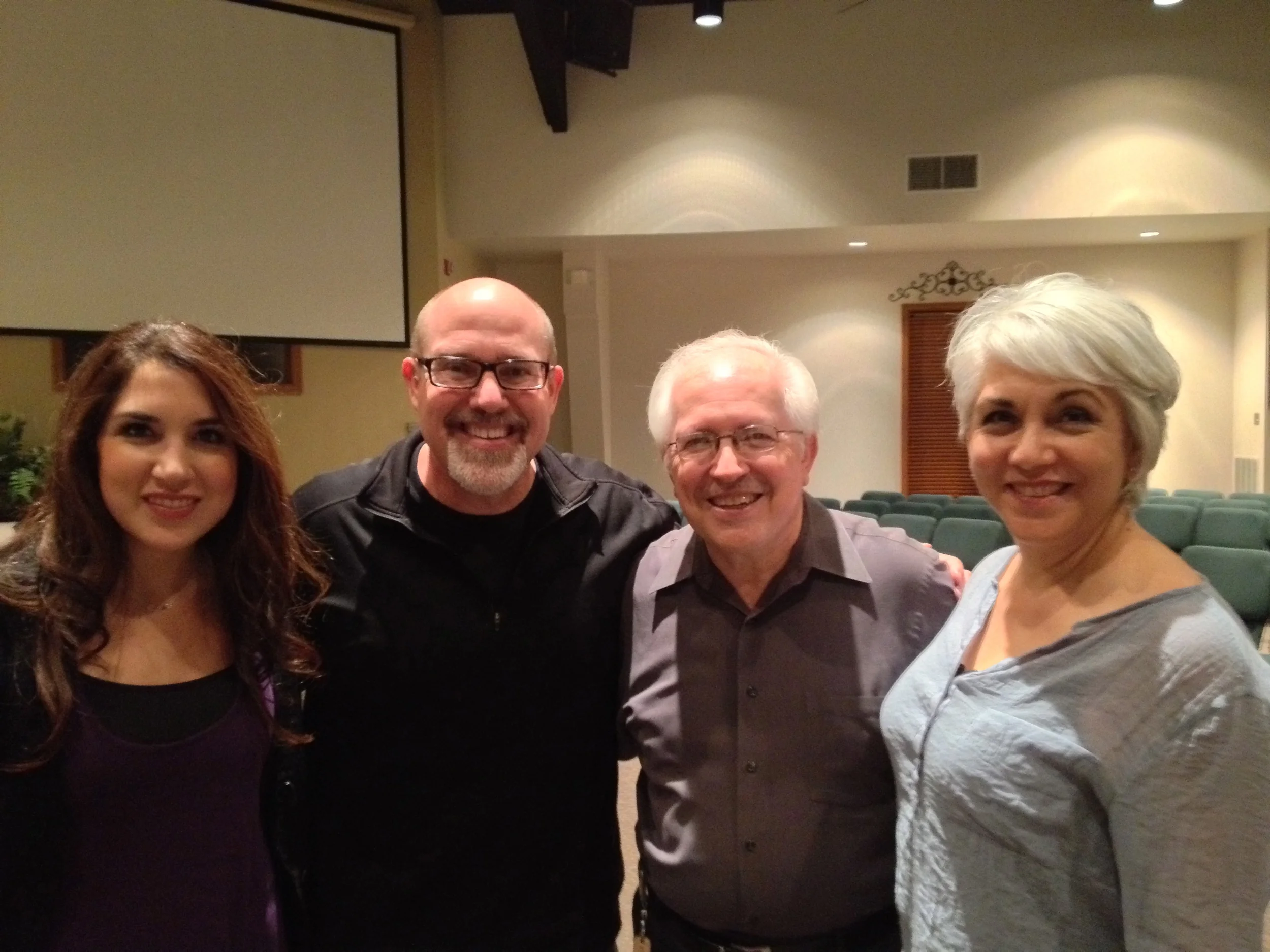 With Vanessa, Roger and Dolly Velasquez