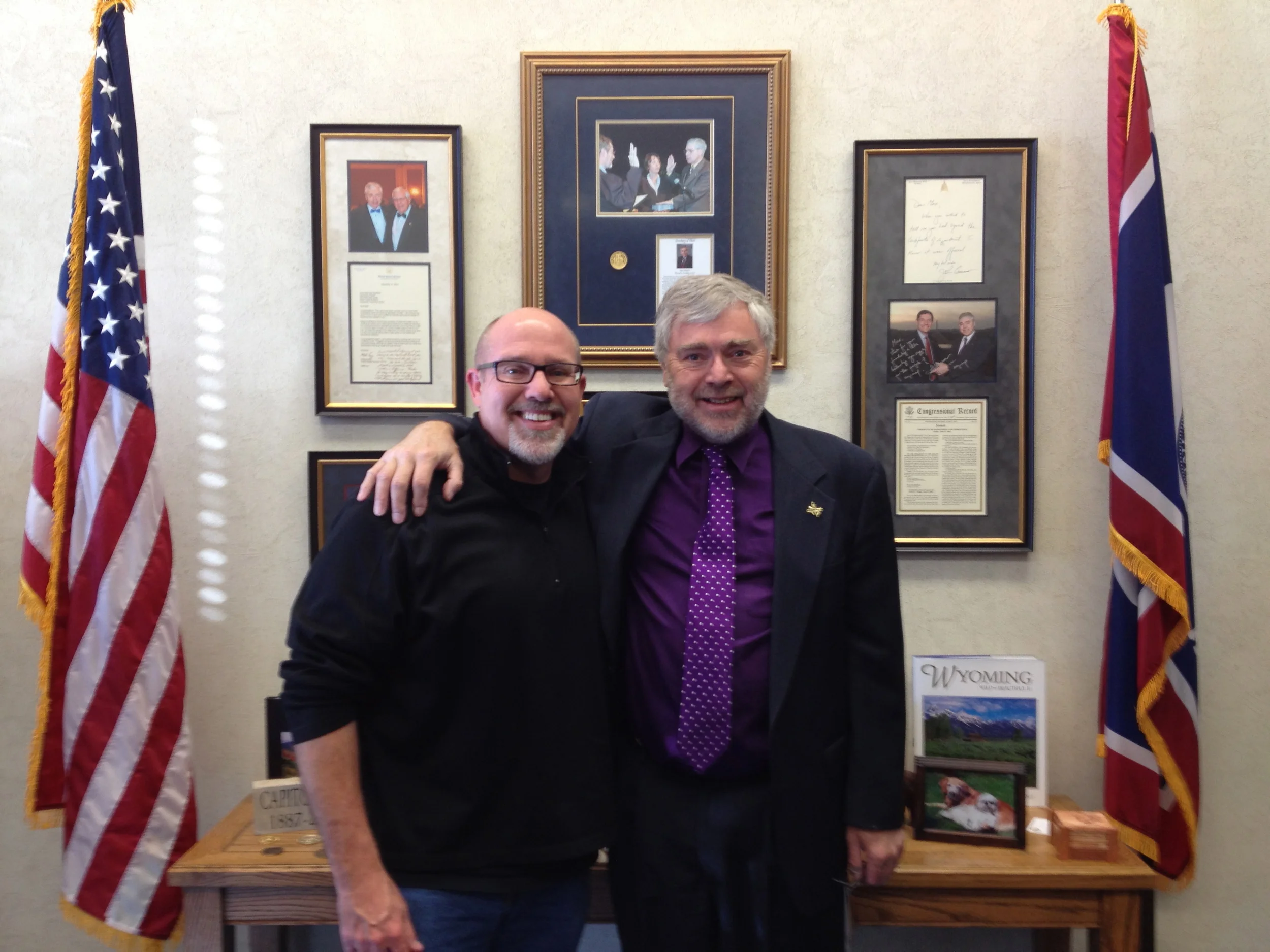 Prayed with the dearest brother! The Honorable Secretary of State, Max Maxfield. What a tenderhearted guy!