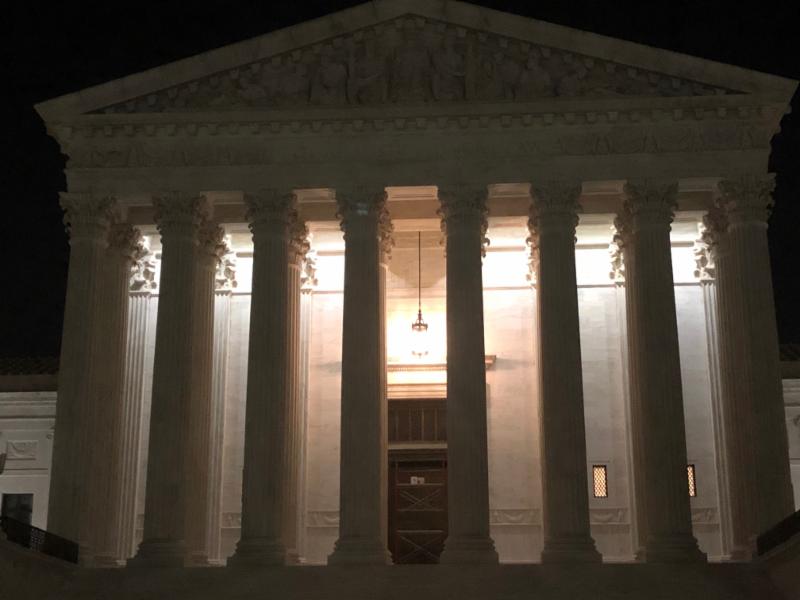 The Supreme Court, hours before opening on the first Monday of October