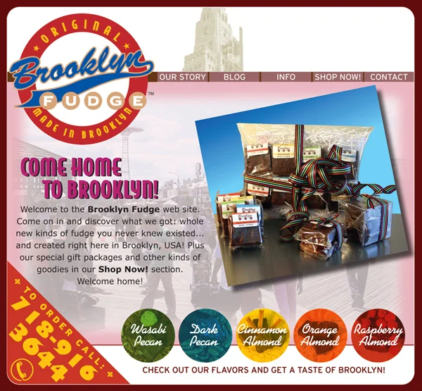 Web site home page