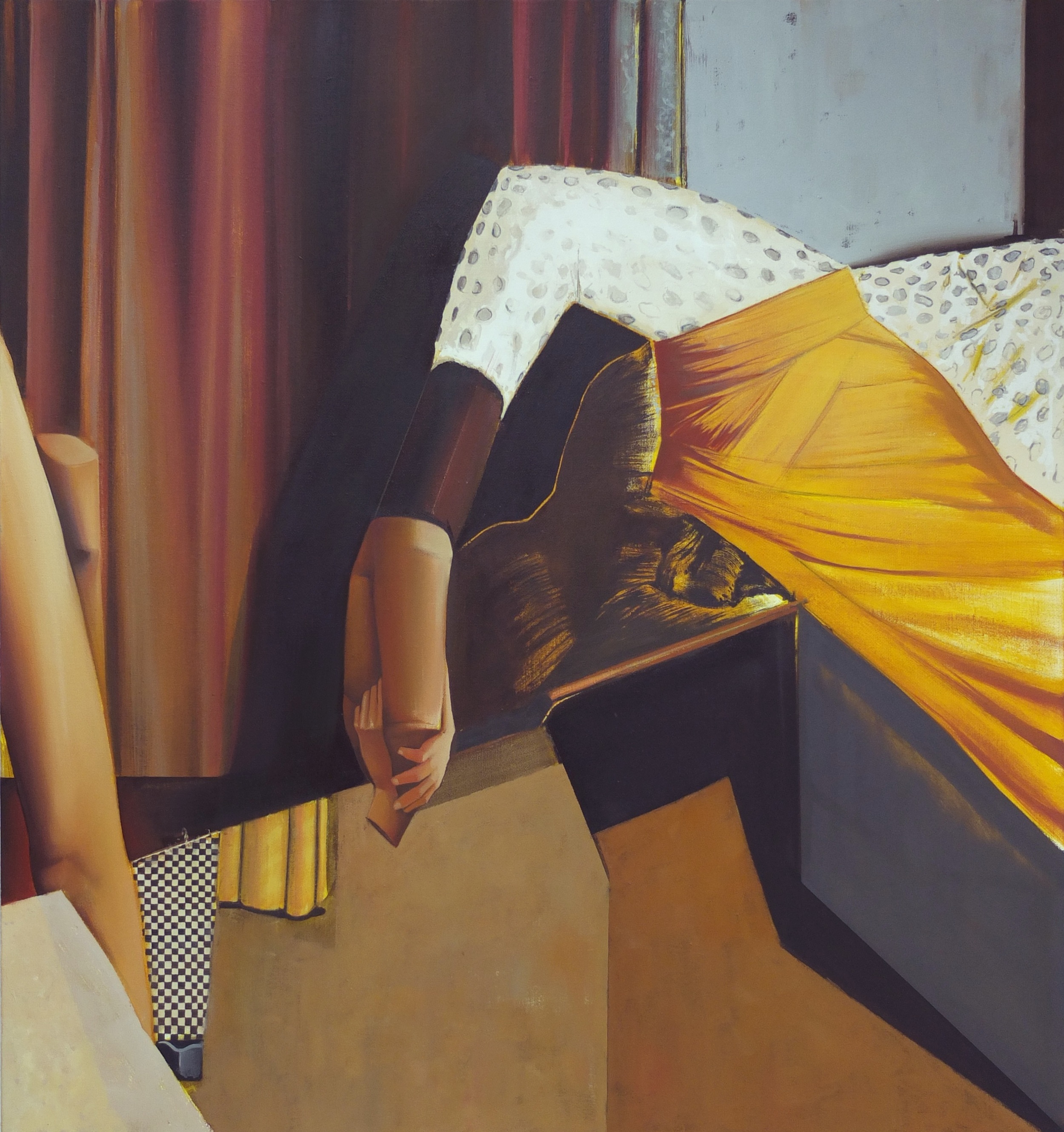 Sebastian Menzke wenn, Öl auf Leinwand, 140 x 130 cm, 2015 verfügbar,Besichtigung derzeit in Wismar möglich Preisauskunft