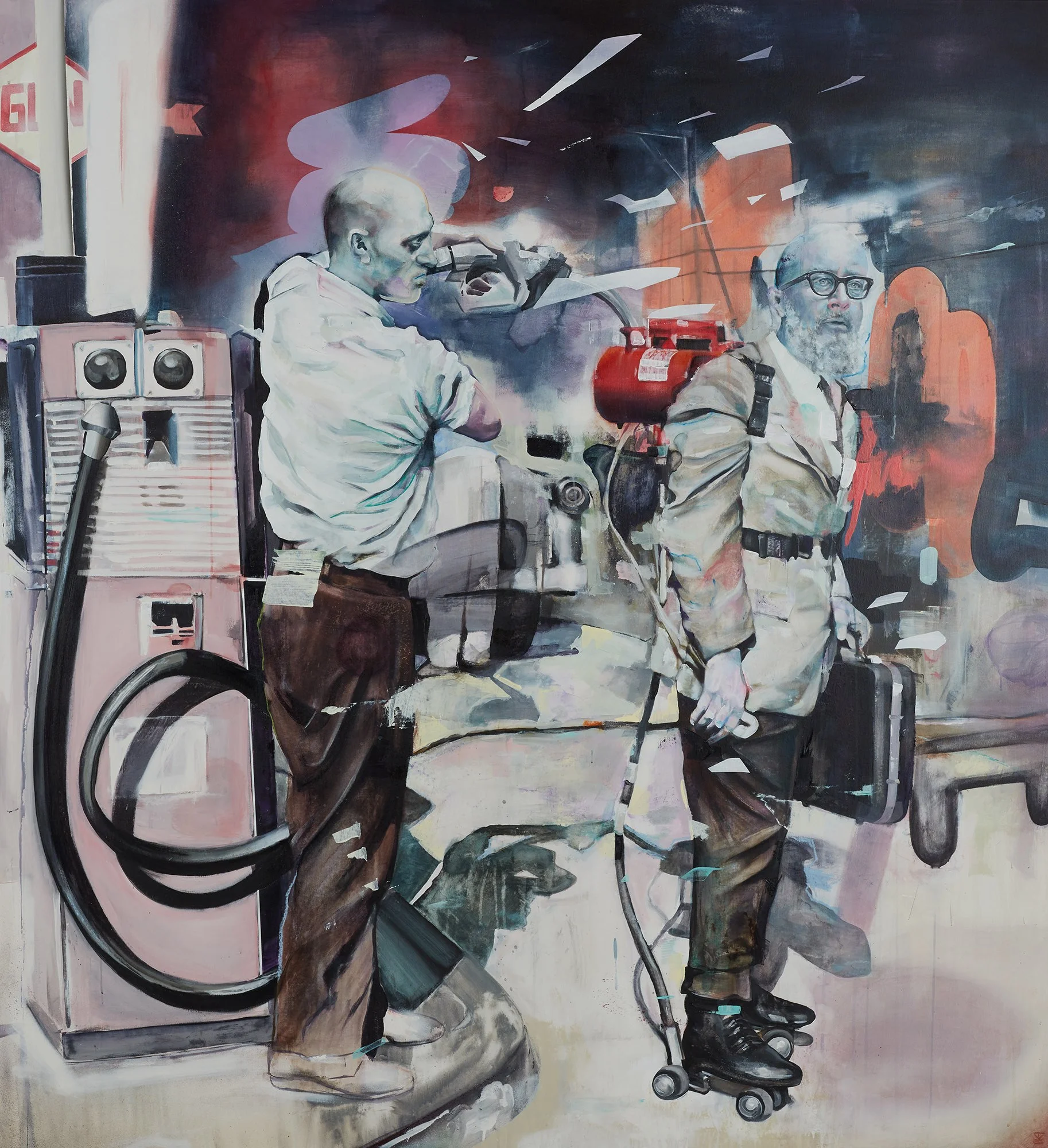 Treibstoff 2018, 175 x 190 cm Acryl auf Leinwand 🔴 VERKAUFT