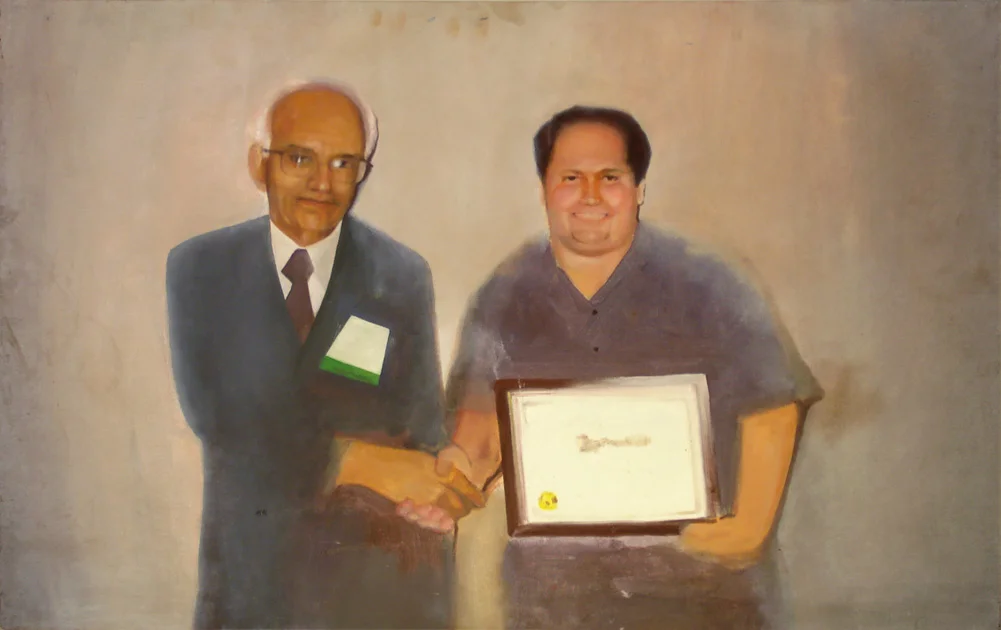 Certification , 2008, oil on canvas board.