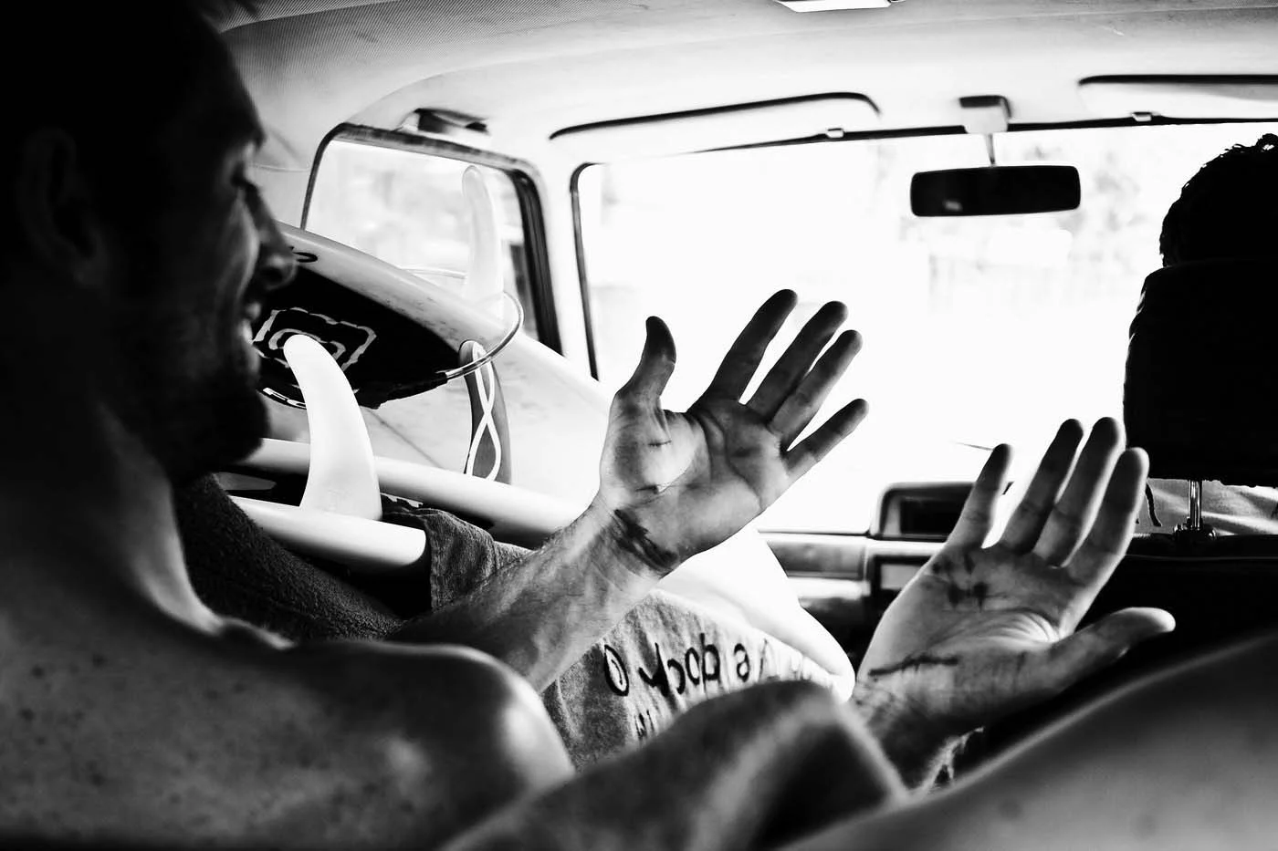 "Bali Stigmata." Photo of Will Tapper by UK photographer Andy Ford. Photo found in the "Surf: Worldwide" section here on Ford's Website.