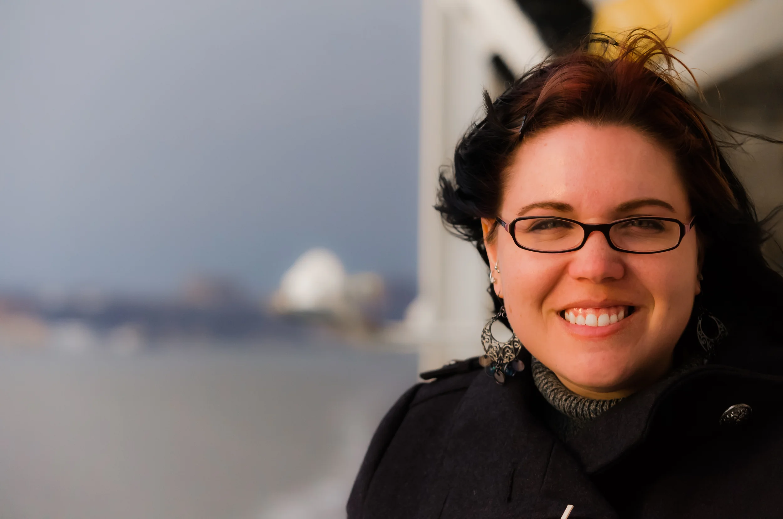 Heidi on the NYC cruise