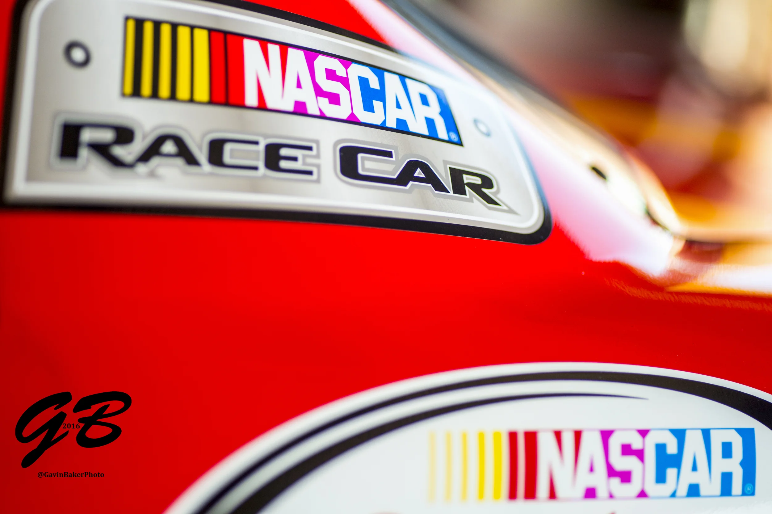 Close up of Kyle Larson's #42 Target Chevy with the official NASCAR decals