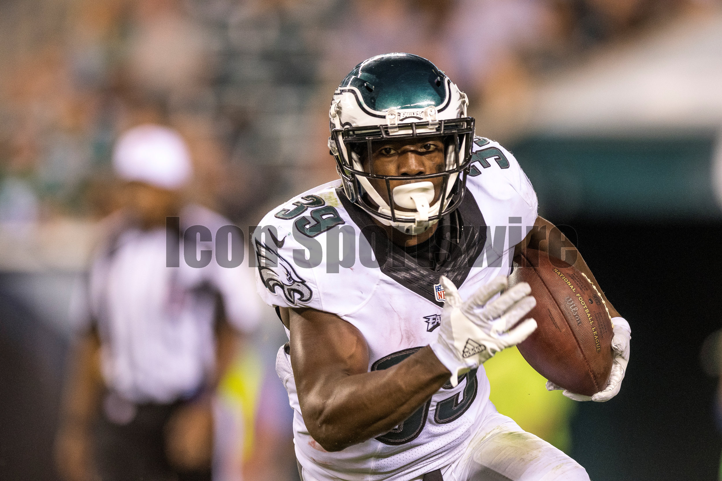  01 September 2016: Philadelphia Eagles wide receiver Byron Marshall (39) charges up the field during the Preseason National Football League game between the New York Jets and the Philadelphia Eagles played at Lincoln Financial Field in Philadelphia,