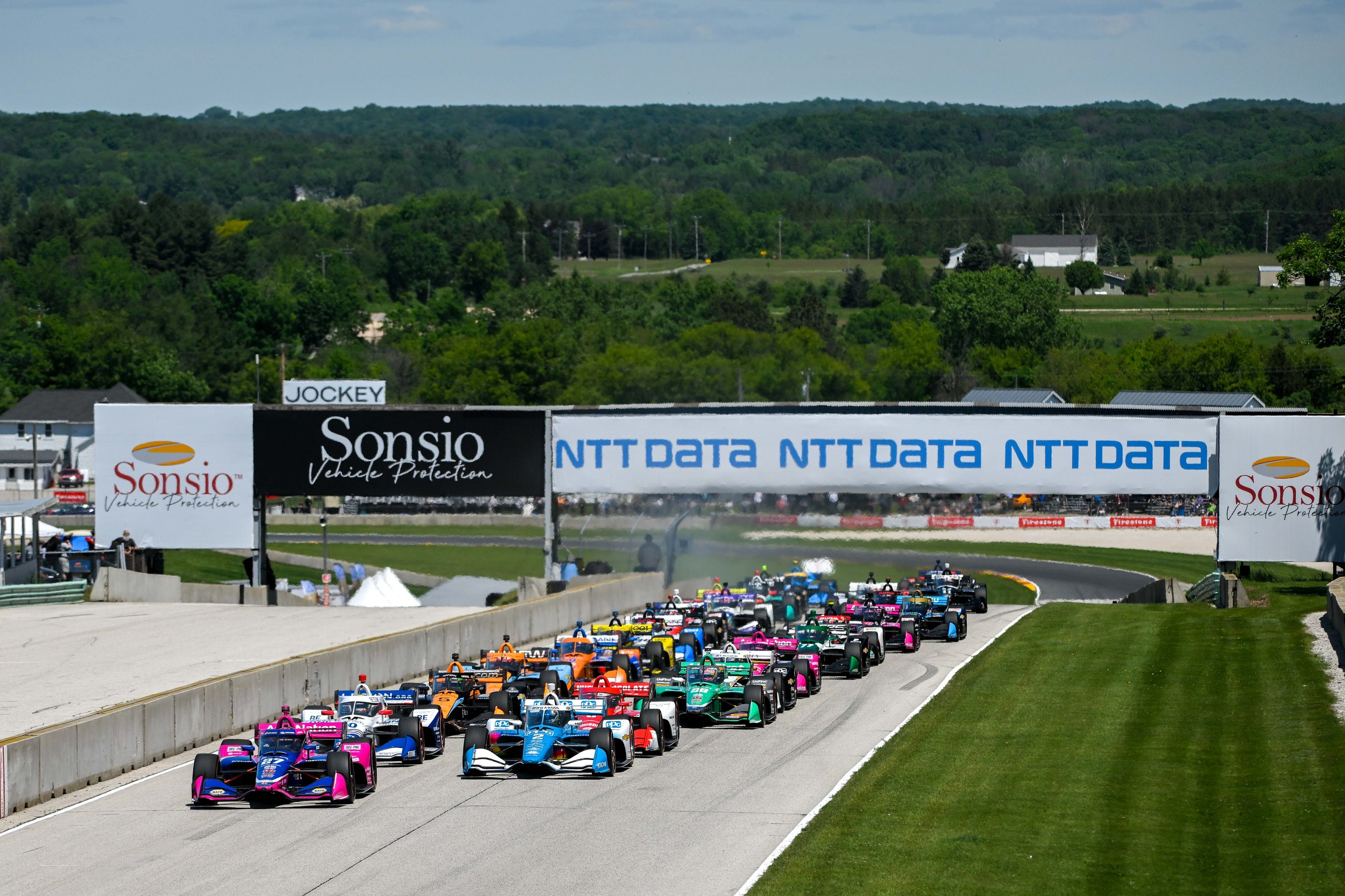 Sonsio Grand Prix at Road America start - Green Flag