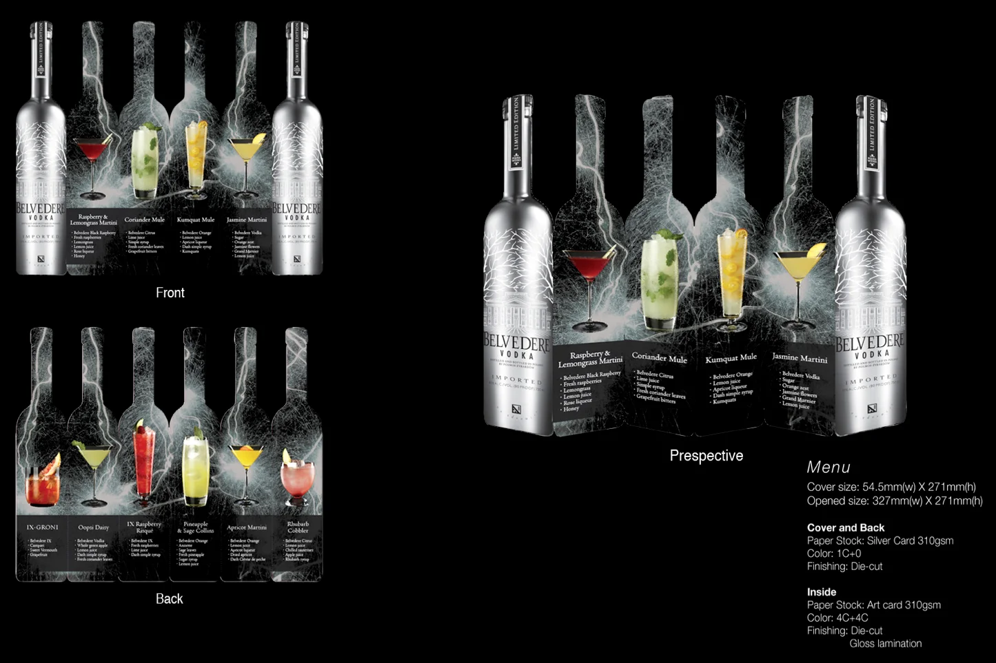 Belvedere Silver: Drink Menu