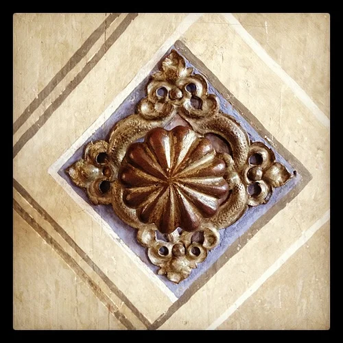 Doorknob in the fresco hall