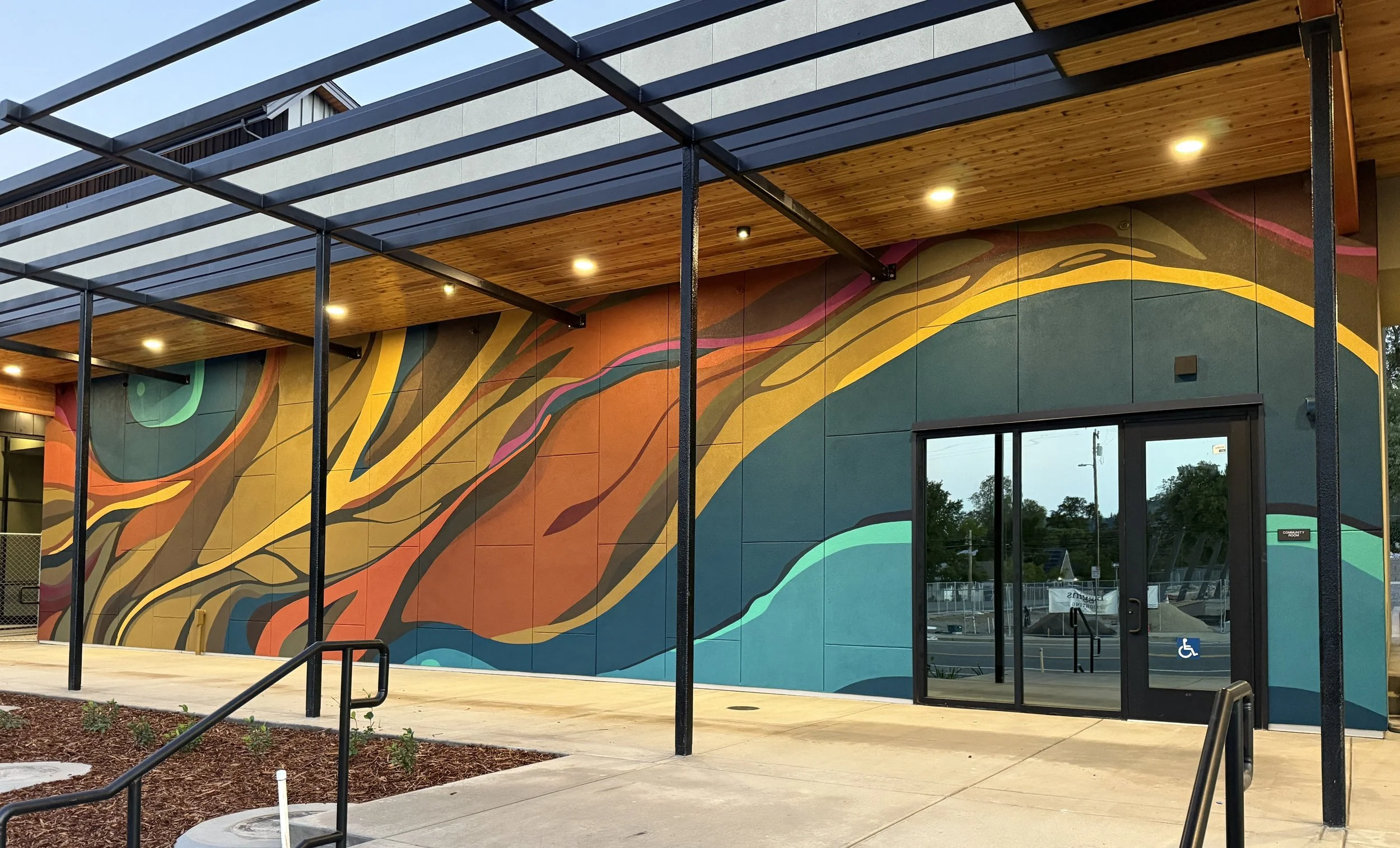 Mural in Shasta Lake City