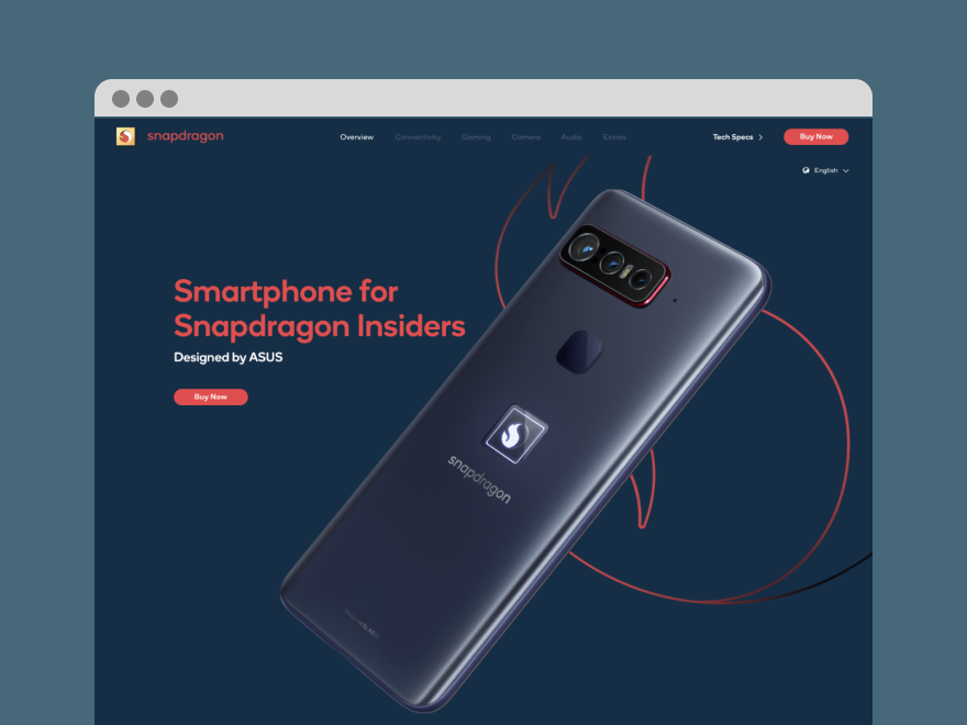Snapdragon Smartphone Landing Page