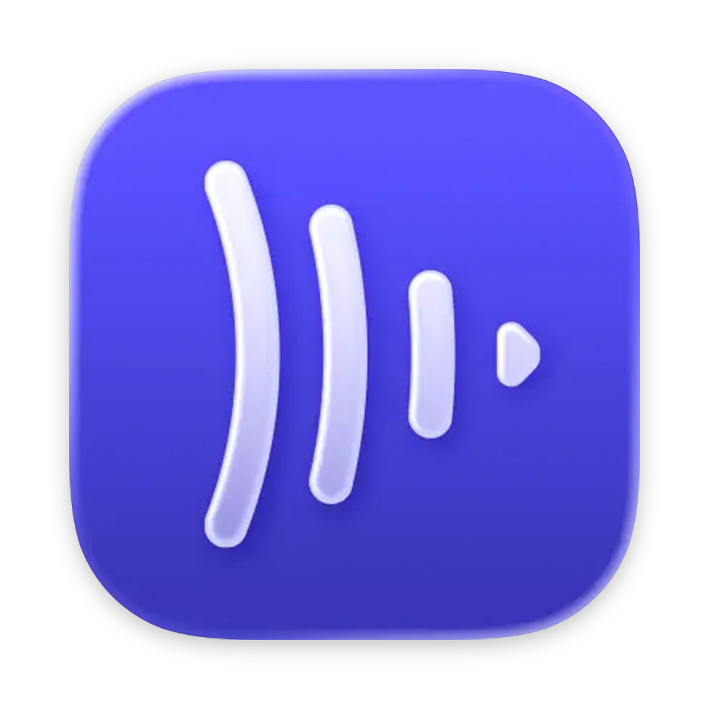 Frame.io icon with wavy white lines and a small white dot, resembling sound waves or radio signals.