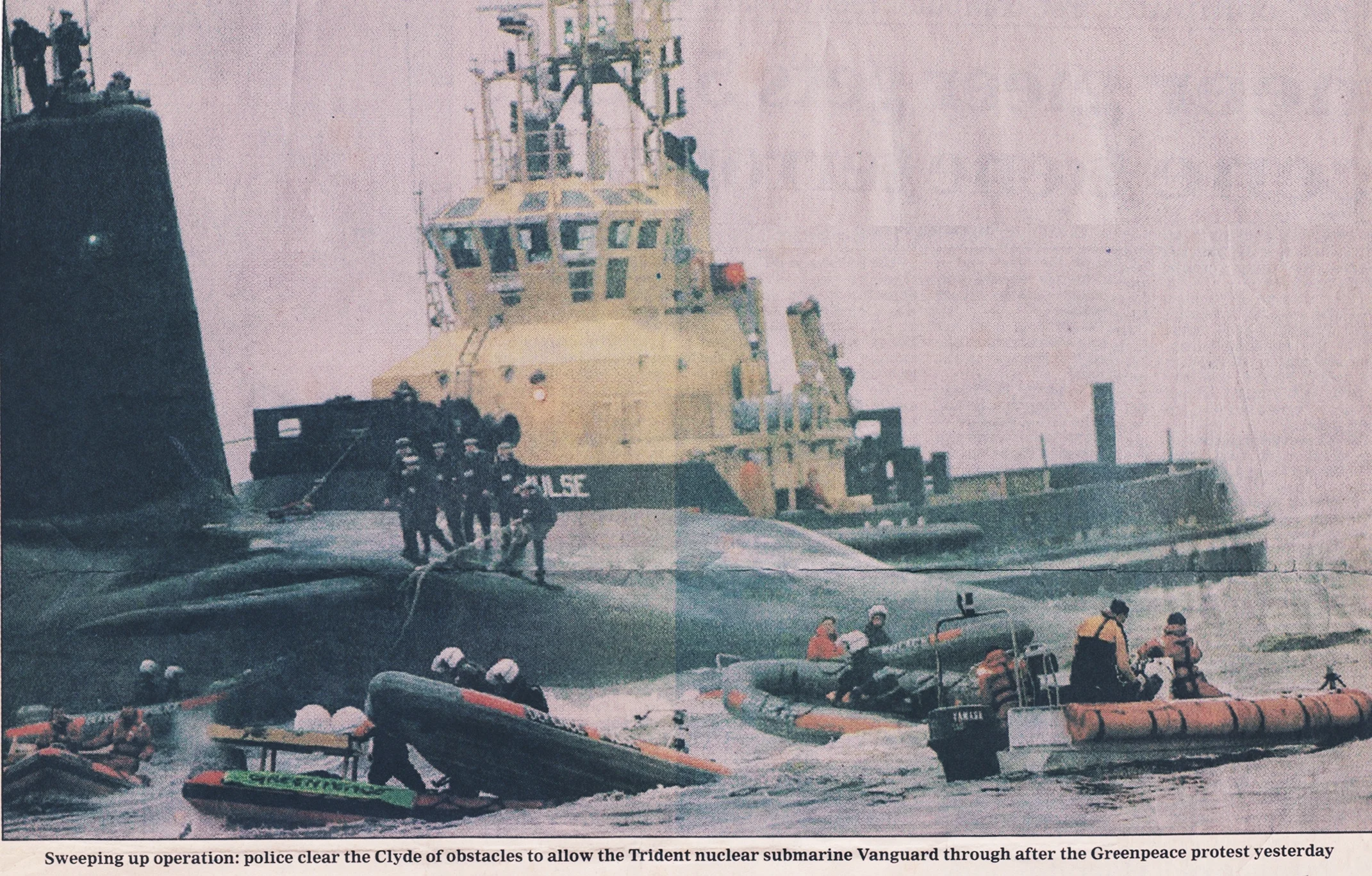 Protest Trident in Scotland.