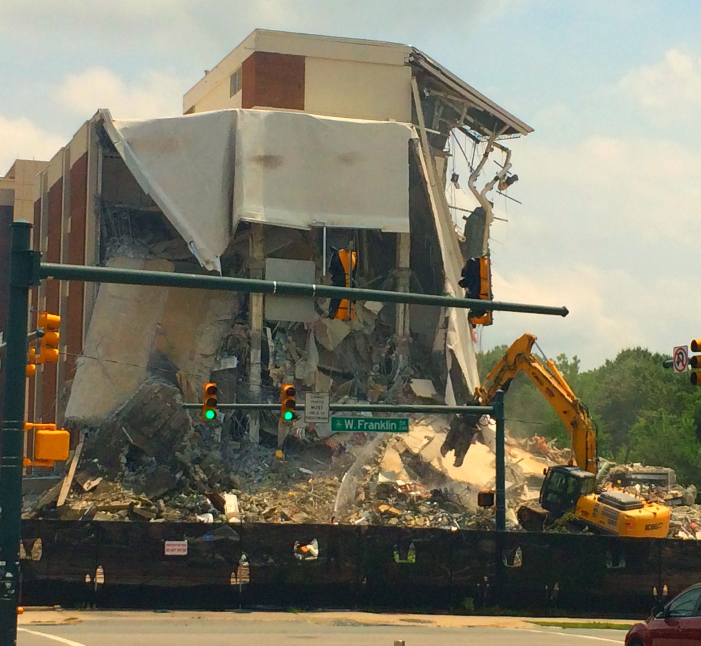 Demolition of University Square, May 2015.