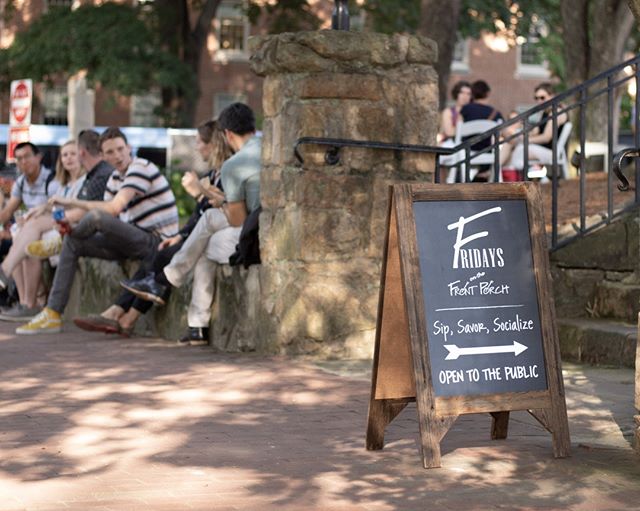 #TGIF! A beautiful Friday evening in Downtown Chapel Hill means a great night to visit #FOFP! Fridays on the Front Porch is a classic 'Carolina' event at @TheCarolinaInn!