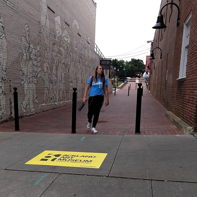 We are thrilled that @ackland_art_museum is celebrating their 60th in Downtown Chapel Hill! Check out these colorful sidewalk stickers along Franklin Street! We hope their upcoming exhibits are as colorful!