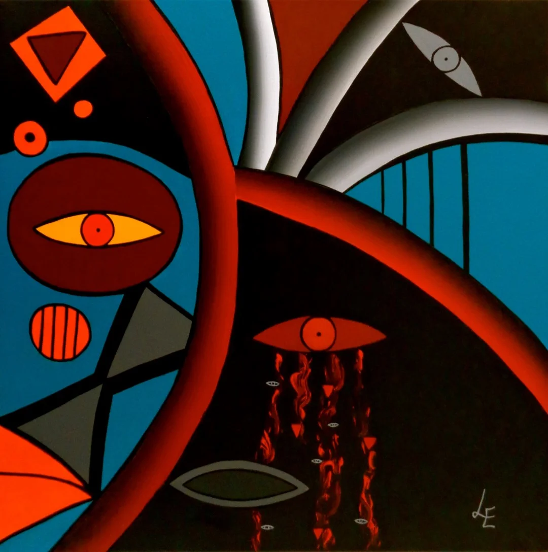 Laurence Eichenlaub (F), Disenchanted (2014), acrylic on canvas, cm 50x50.jpg