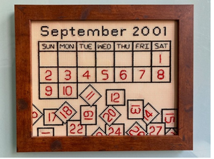 September 11th, $400
 
Stitched area 7.75” x 9.25”