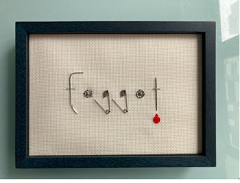 F*ggot, $500
 
Stitched area 6” x 8.25”