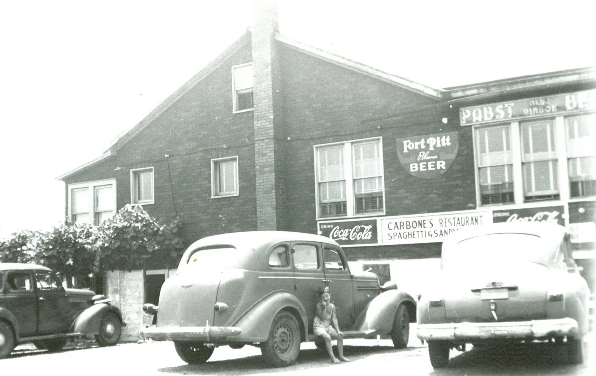 carbone's restaurant and the grape arbor in the 1940s.jpg