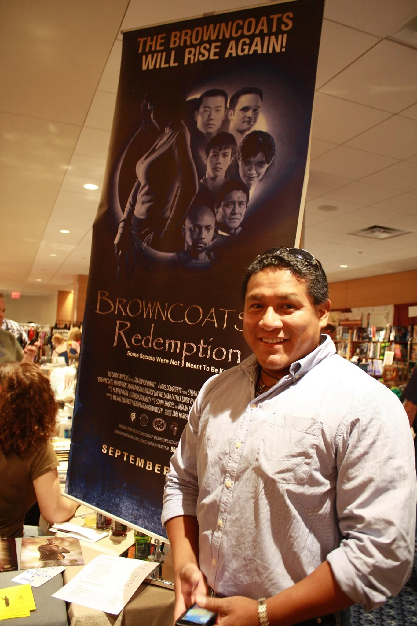 THROWBACK THURSDAY... This was from my first movie BROWNCOATS: REDEMPTION during the promotional tour. That was a great crew and cast to work with and an even better introduction to the world of movie making.