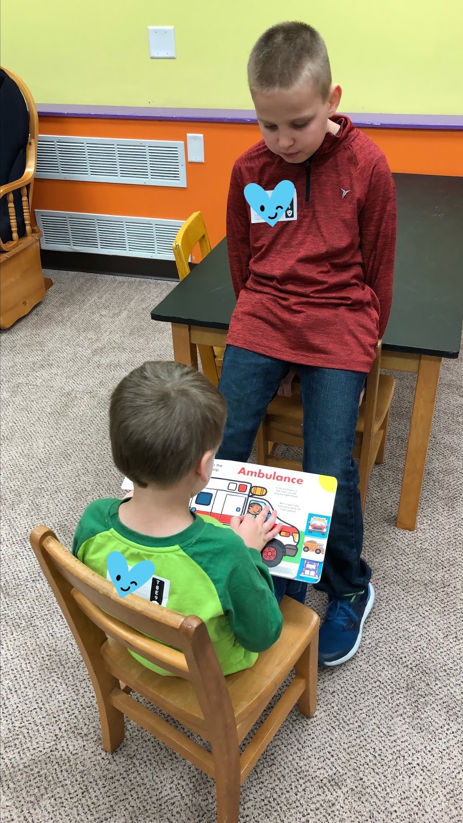 We love reading in the nursery! If you would like to read to the kiddos on a Sunday morning or Wednesday evening, give Alisa a call at 563.391.5488.