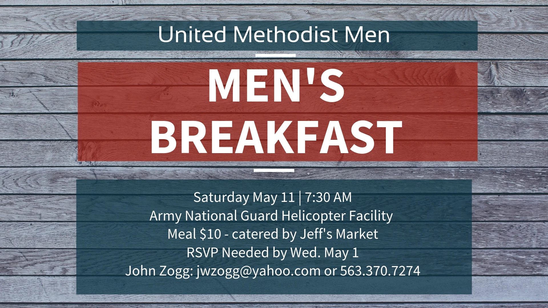 Attention ALL Christ Church Men! Our next Men’s Breakfast will be Saturday May 11 at 7:30 AM. We’ll be meeting at the Iowa Army National Guard Helicopter Facility located at the Davenport Airport. Please arrive by 7:30 AM. Breakfast will be catered by Jeff’s Market in Durant, IA and will be served at 7:45 AM. The cost for the meal is just $10 each (including tax & tip). We’ll have our regular men’s group meeting, plus CW3 Brad Baerwaldt will speak. We’ll also get a close-up look at one of the CH-47 Chinook Helicopters. Please join us for this very casual time of fellowship and breakfast. Please, invite a friend! RSVP Needed by May 1 to John Zogg: 563.370.7274 or jwzogg@yahoo.com