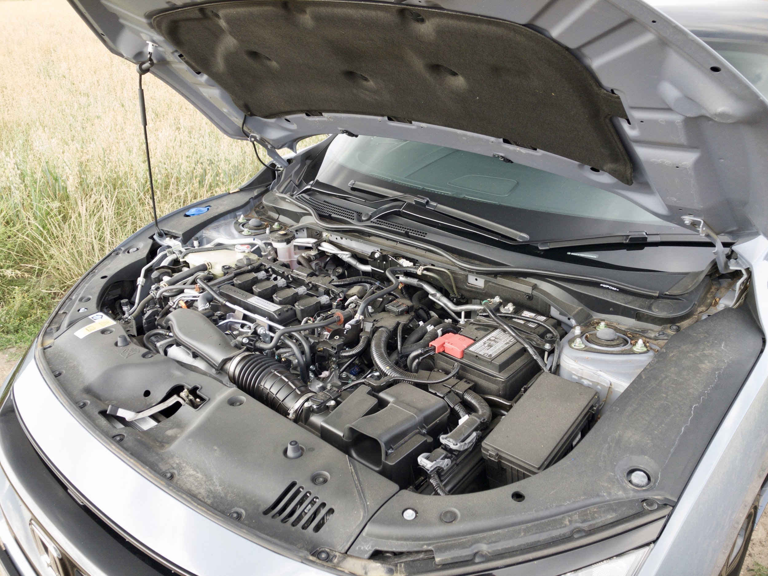 Nestled amongst all of this pipes and cables is a 1.5 litre turbocharged 4-cylinder engine