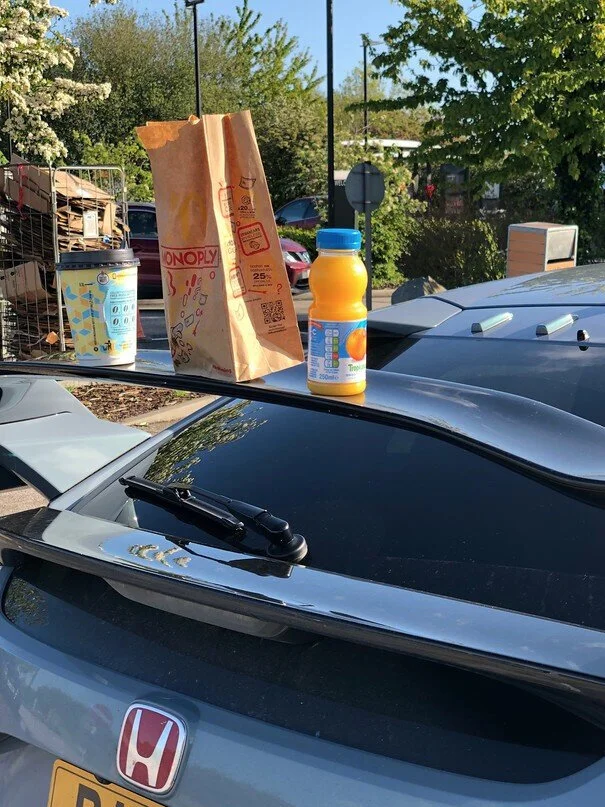 Legally obliged to use the rear wing to eat from