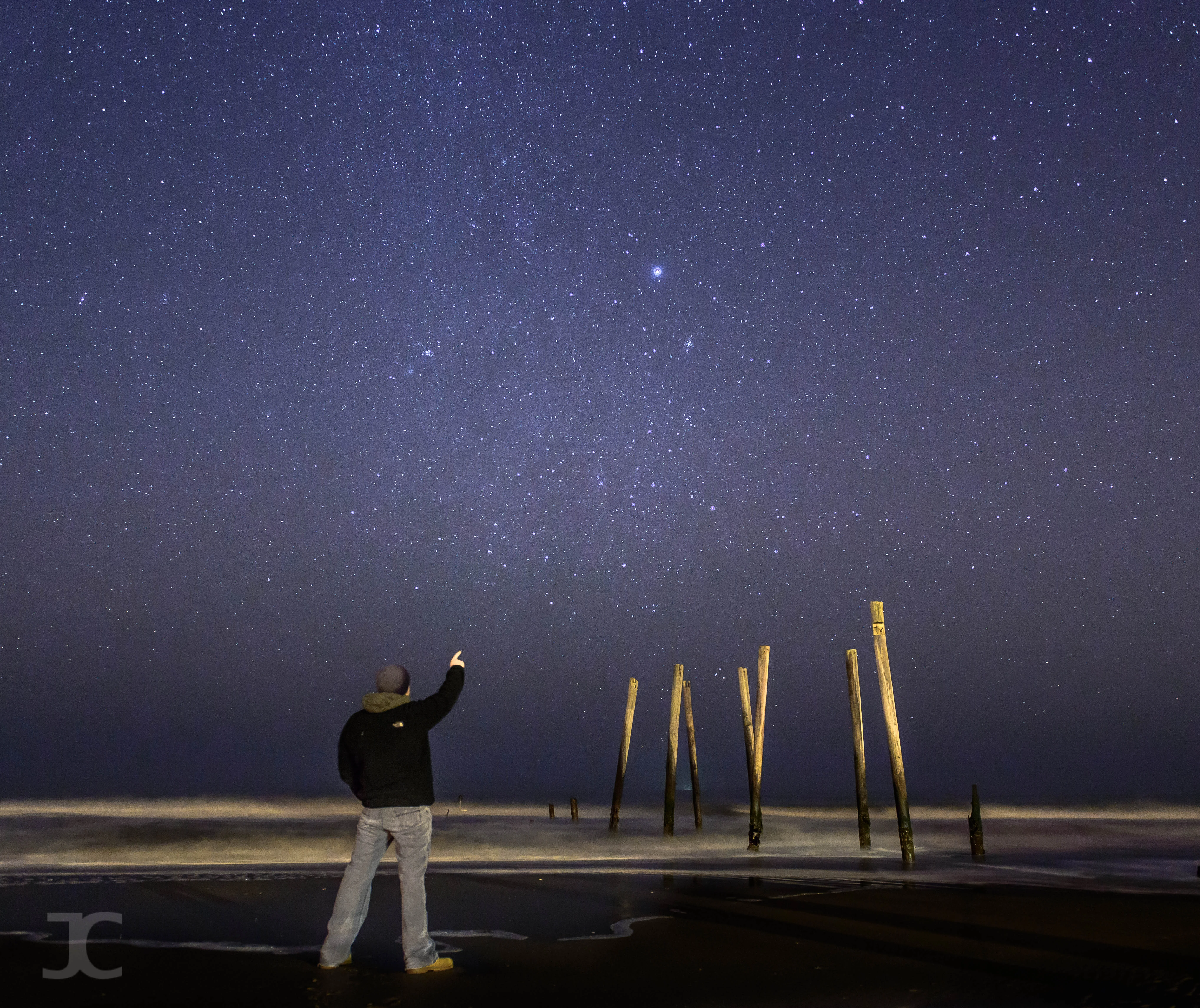 Geminid Meteor Shower Over Ocean City NJ