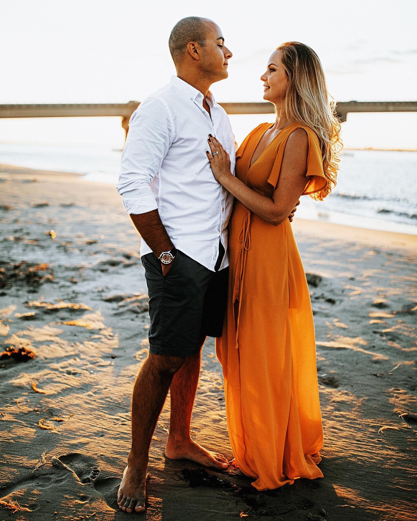 Met these past wedding clients at one of our favorite spots in Ocean City, NJ to shoot and ended up having a nice cool breeze plus some pretty killer golden hour light. This was actually a family shoot with their 10 month old son Leo, but I couldn&rs
