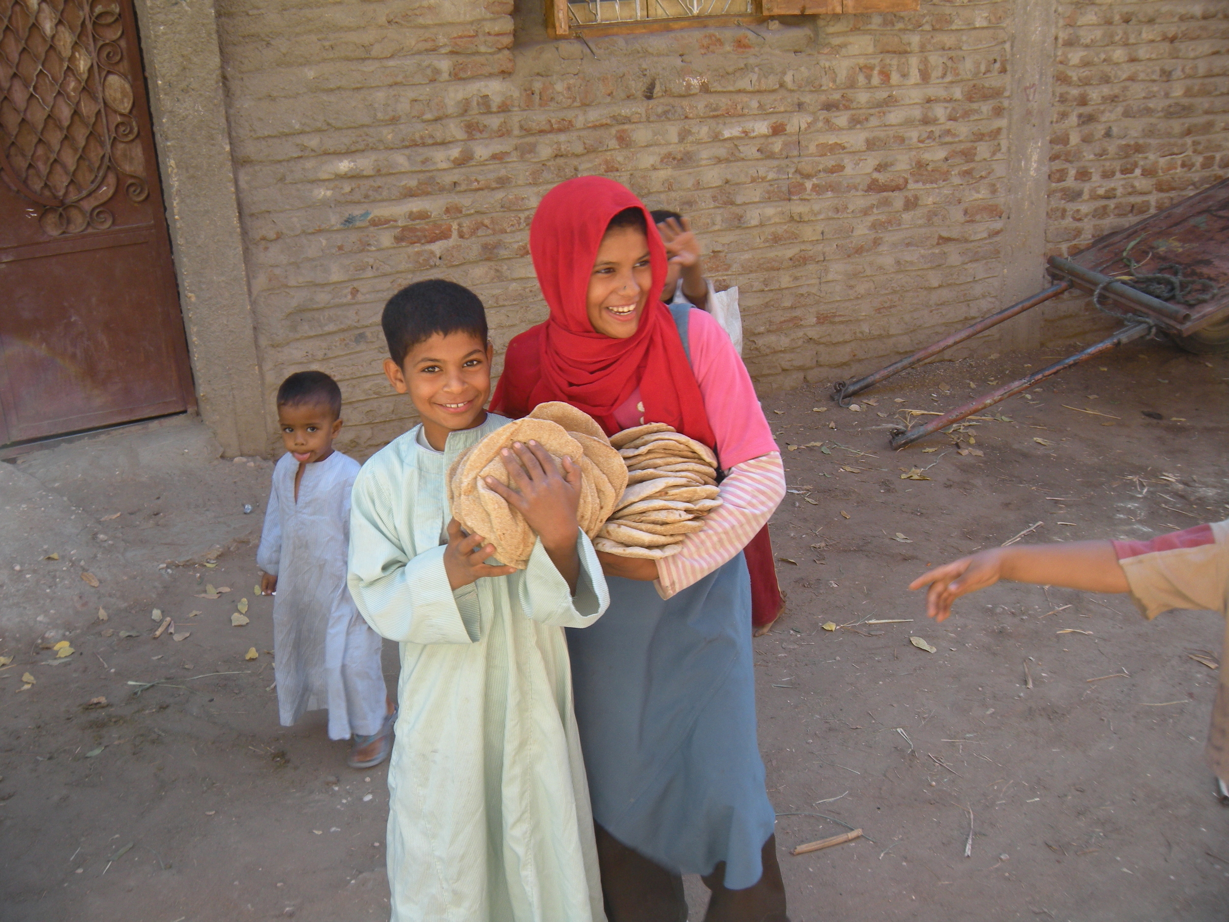 Village children in Egypt