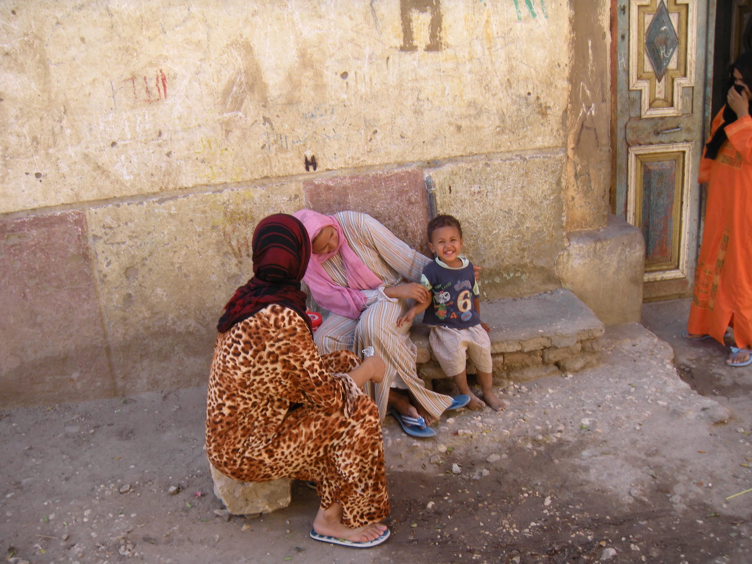 Egyptian child who was afraid of me.