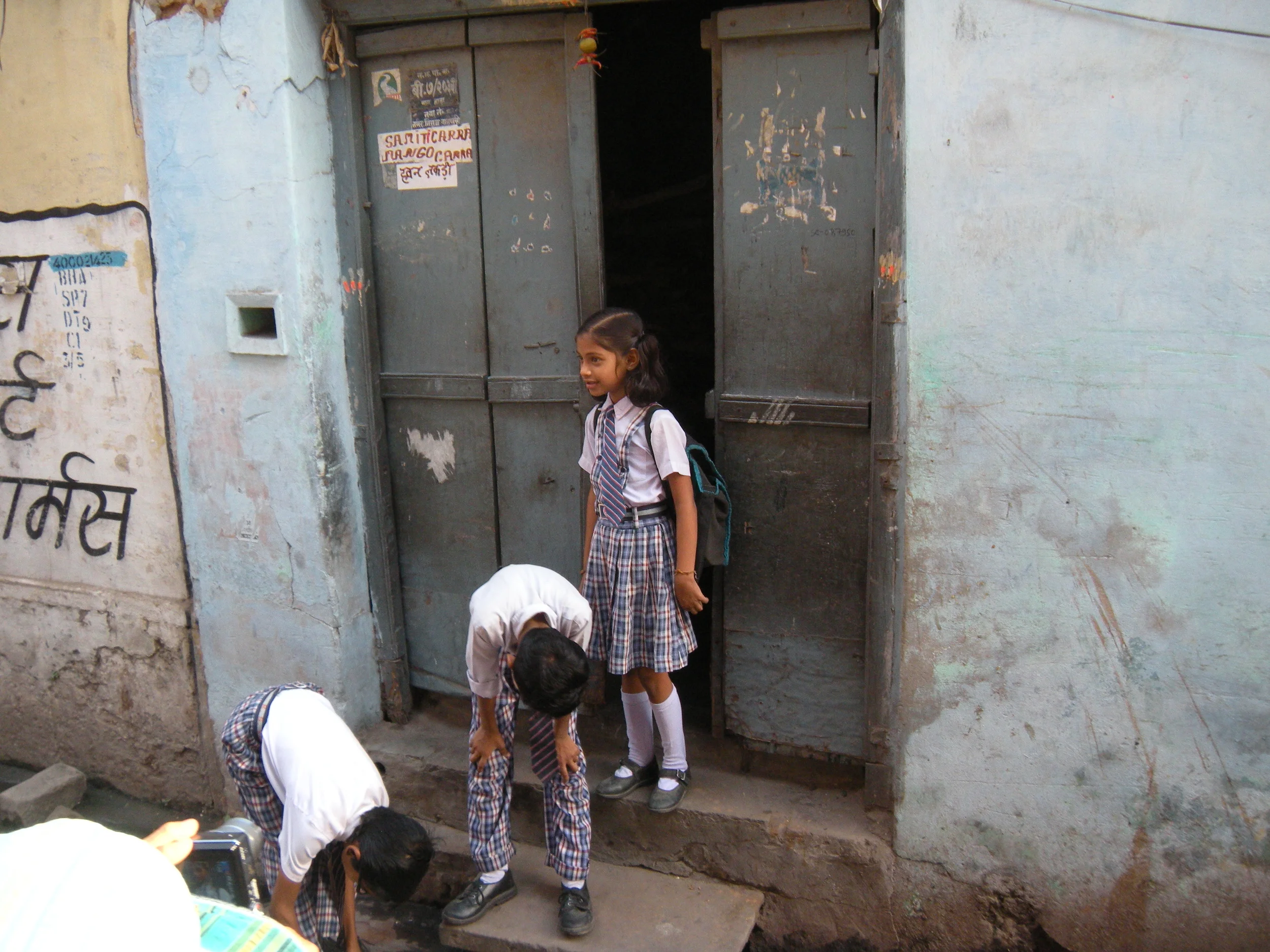 Ready for school in Varanasi