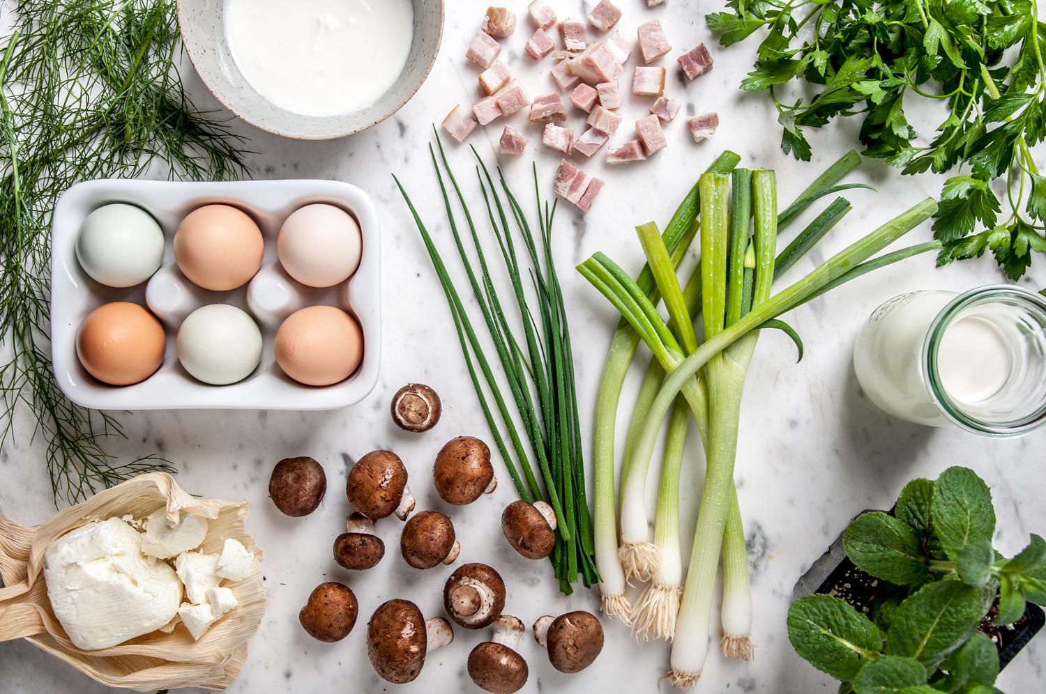 Ingredients sourced from Little House Green Grocery