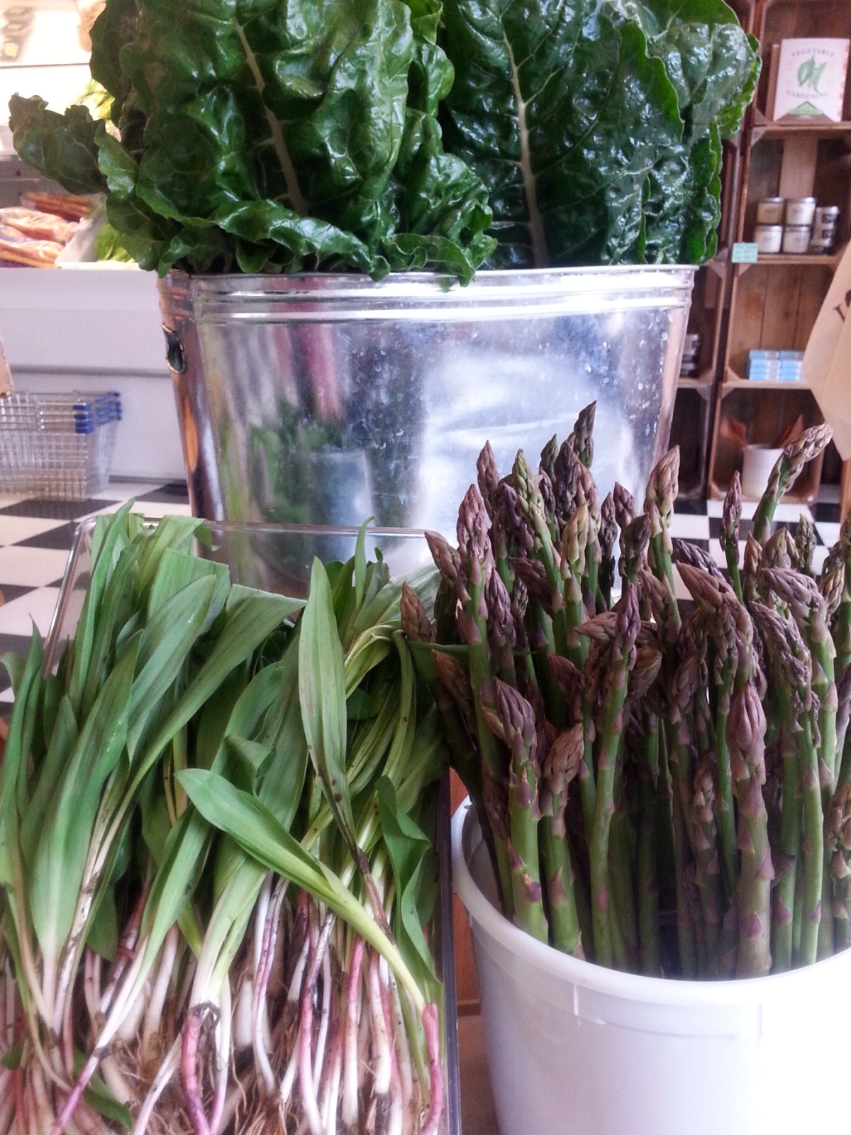 Local chard, asparagus, and ramps!