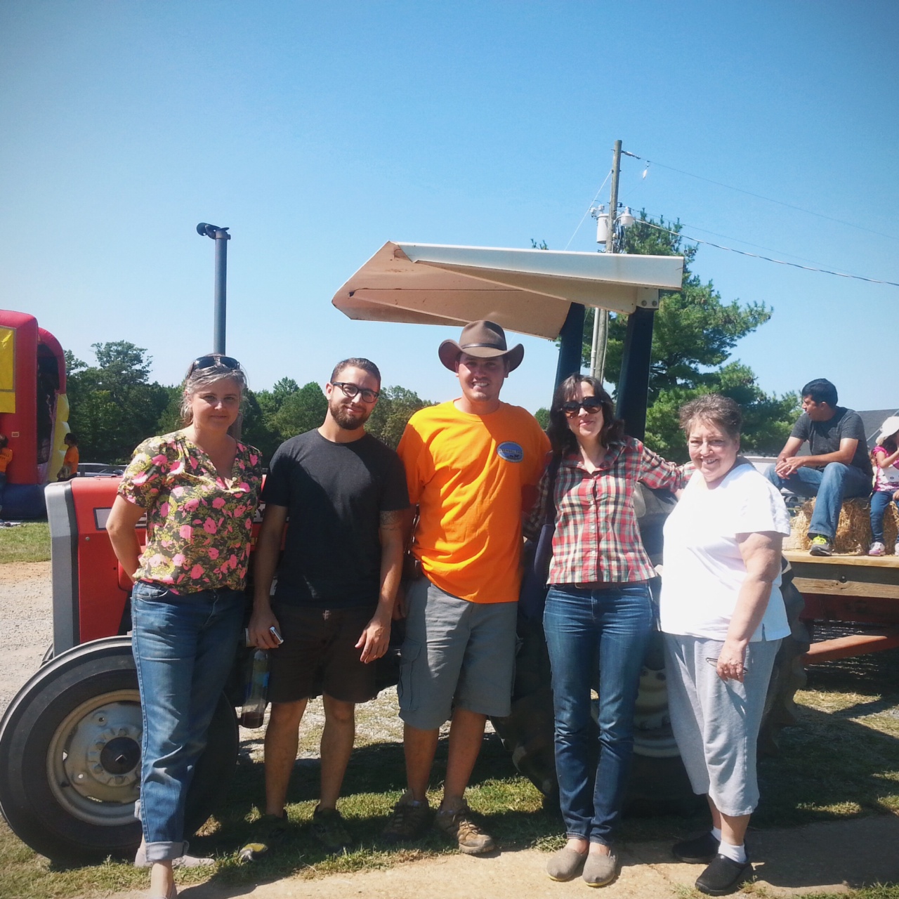 A visit to Keenbell Farm with farmer CJ Isbell at center. 