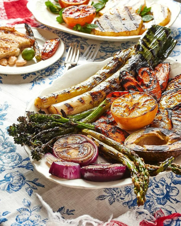 Fred and Elliott's grilled feast!