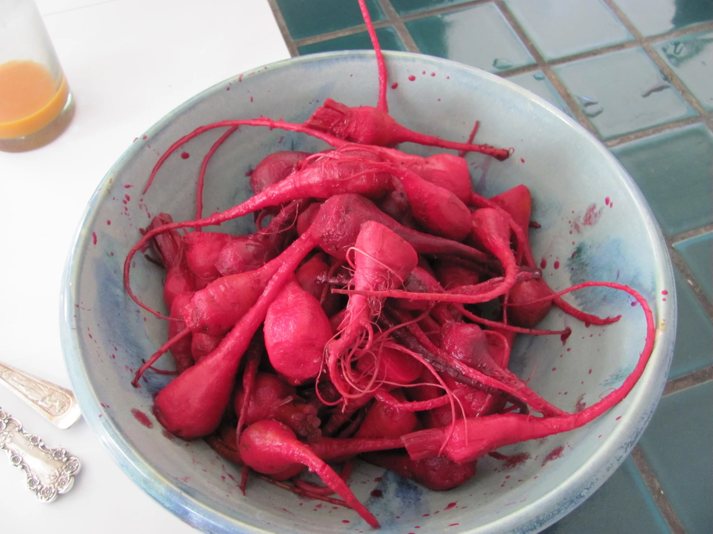 Tiny pickled beets!