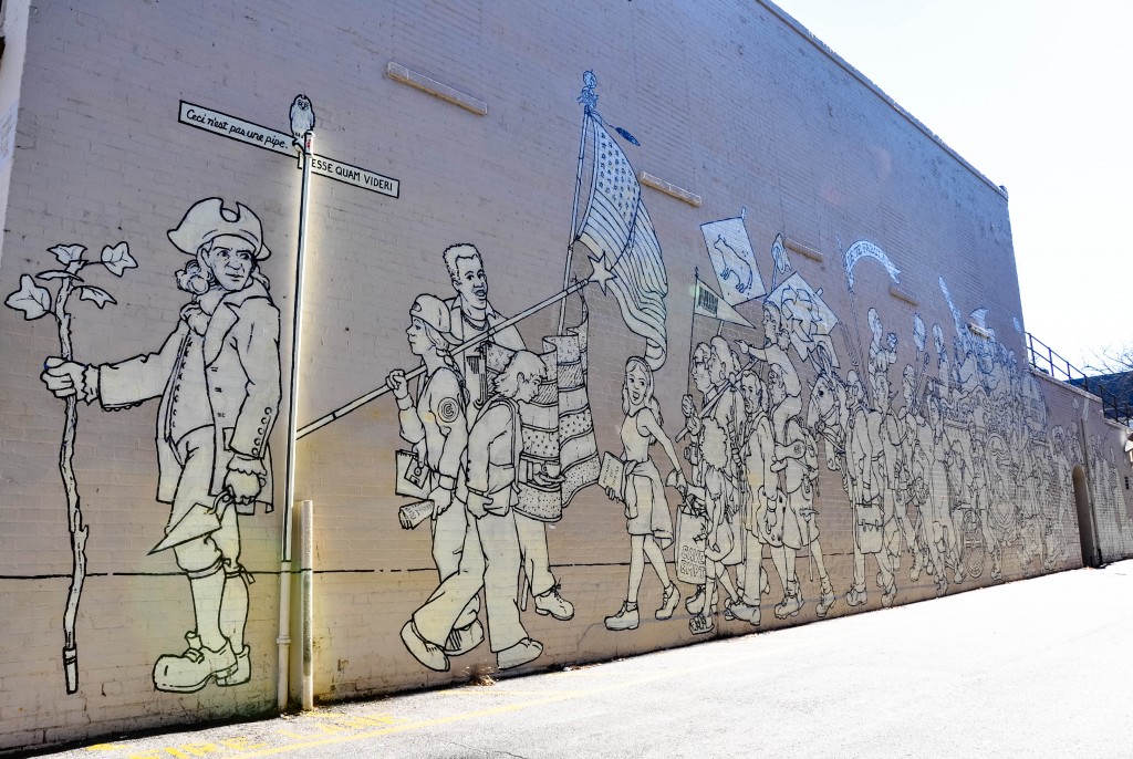 above: "Parade of Humanity" by Michael Brown (1997) (( img source )).