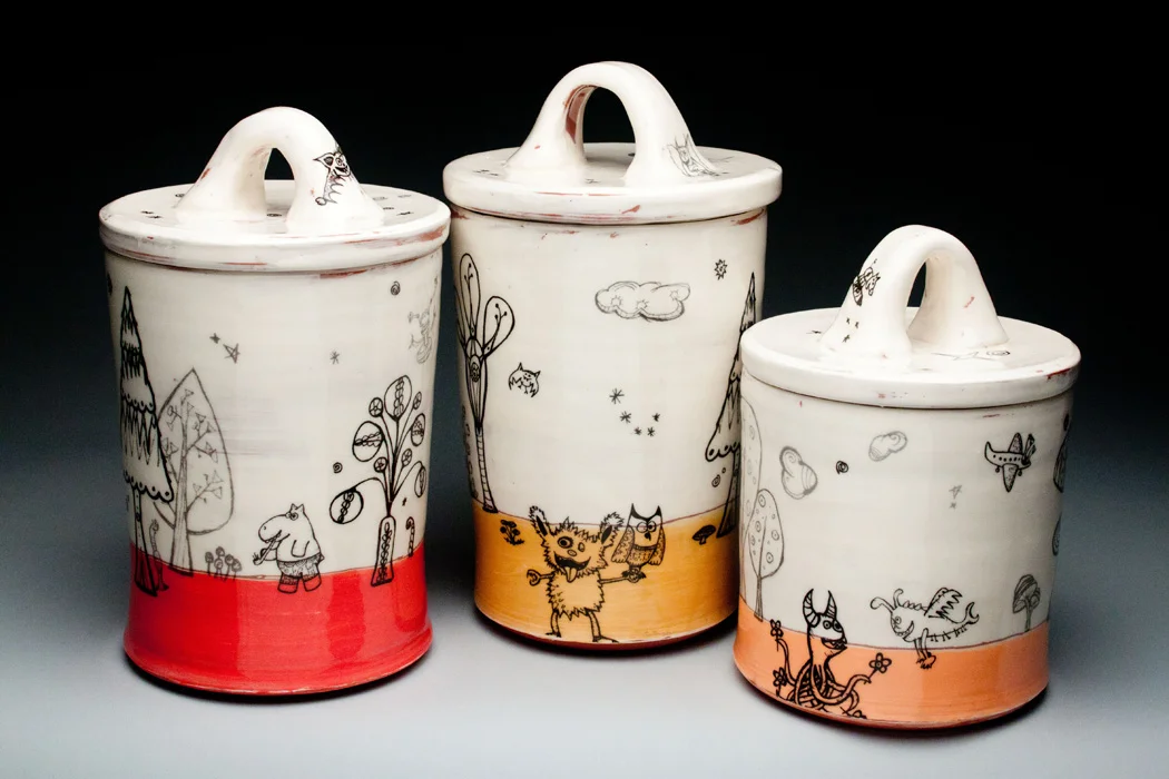 Jars 5” width, 6-8” tall $52-$66