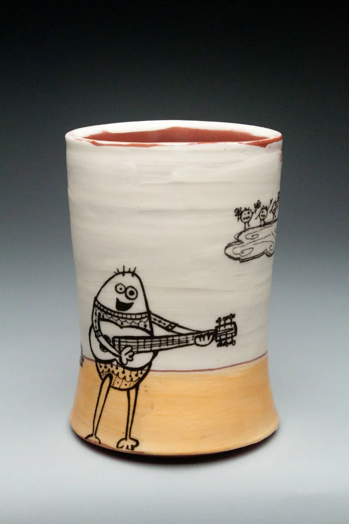 Vase 4” width, 7” tall $44